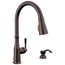 Capertee 1 Handle Pull-down Kitchen Faucet w/ Soap Dispenser & Shieldspray (Venetian Bronze), 19877Z-RBSD-DST