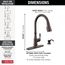 Capertee 1 Handle Pull-down Kitchen Faucet w/ Soap Dispenser & Shieldspray (Venetian Bronze), 19877Z-RBSD-DST