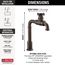 Broderick True Bar Kitchen Faucet, 1.5 GPM (Venetian Bronze), 1990LFC-RB