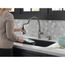 1 Handle Pull-down Kitchen Faucet w/ Soap Dispenser & Shieldspray (Black Stainless), 19964Z-KSSD-DST