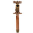 Model 19 4", 1/2" MPT x Sweat Inlet Anti-Siphon Wall Faucet w/ Metal Handle
