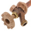 Model 19 6", 1/2" PEX Crimp Inlet Anti-Siphon Wall Faucet w/ Metal Handle
