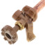 Model 19 6", 3/4" Expansion PEX Inlet Anti-Siphon Wall Faucet w/ Metal Handle