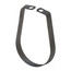 1" Black Carbon Steel Band Hanger