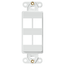 Quickport, Decora Insert, 4-port (White)