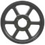 1 Groove Split Taper Sheave, A,B, 5V Belt, 12.68" OD