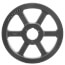 1 Groove Split Taper Sheave, A,B, 5V Belt, 13.88" OD