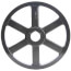 1 Groove Split Taper Sheave, A,B, 5V Belt, 18.68" OD