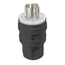 30A, 120/208V 3-Phase Y, NEMA L21-30P, 4P, 5W, Locking Plug, Grounding, Corrosion Resistant Wetguard (Black)
