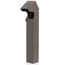 1-Gang 24" Stainless Steel Power Pedestal, Surface Mount, NEMA 3R, Lockable Flush Hinge Top, Self-Closing Lid, Bronze, Bronze