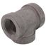 1-1/2" x 1-1/4" x 1-1/4" Black Cast Iron Steam Tee, Class 125