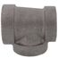 1-1/2" x 1-1/4" x 1-1/4" Black Cast Iron Steam Tee, Class 125