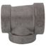 1-1/2" x 1-1/4" x 1-1/4" Black Cast Iron Steam Tee, Class 125