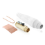 18 Series Cam-Type Female Detachable Plug, Ball Nose, 2/0 4/0 AWG, 400A Max (White)