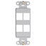Quickport, Decora Insert, 4-port (Gray)