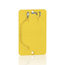 1.56" Diameter Single Receptacle Coverplate w/ Weather-resistant Flip Lid (Yellow)