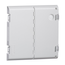 14" Vented Hinged Door, Plastic (White)