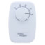 Line Voltage Mechanical Bimetal, SPST, Open on Rise, No Thermometer, Wallplate Included (White)