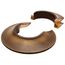 1" Two-Piece Magnetic Assembly Escutcheon for Concealing Pipework (Natural Brass)