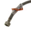 48" Braided Stainless Steel Fits-All Dishwasher Connector w/ MIP Elbow & Adapters (3/8" Comp. x 1/2" FIP)