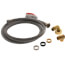 48" Dishwasher Supply Kit w/ 2 MIP Elbows & Adapters (3/8" Compression Thread x 1/2" FIP)