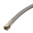 72" Braided Stainless Steel Fits-All Dishwasher Connector w/ MIP Elbow & Adapters (3/8" Comp. x 1/2" FIP) 
