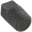 1/8" Black Solid Plug