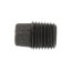 1/4" Black Solid Plug