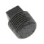 3/8" Black Solid Plug