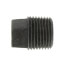 3/8" Black Solid Plug
