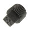3/8" Black Solid Plug