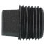 1/2" Black Solid Plug