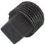 1/2" Black Solid Plug