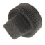 1-1/4" Black Solid Plug