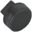 1-1/2" Black Solid Plug