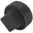 1-1/2" Black Solid Plug