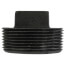 2-1/2" Black Solid Plug
