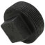 2-1/2" Black Solid Plug