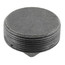 3" Black Solid Plug
