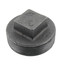 3" Black Solid Plug