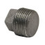 4" Black Solid Plug