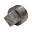 4" Black Solid Plug