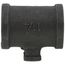 1-1/4" x 1-1/4" x 1/4" Black Reducing Tee
