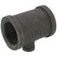 1-1/4" x 1-1/4" x 1/4" Black Reducing Tee