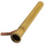 1-1/2" x 12" Rough Brass Dishwasher Tailpiece w/ Die Cast Zinc Nut, 22 GA, Direct Connect (1/2" Copper - Long Branch)