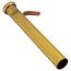 1-1/2" x 12" Rough Brass Dishwasher Tailpiece w/ Die Cast Zinc Nut, 22 GA, Direct Connect (1/2" Copper - Long Branch)