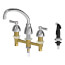 1.5 GPM 9-1/2" Deck-Mounted Manual Faucet w/ L-Type Swing Spout & Side Spray, 200-AE35ABCP