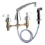1.5 GPM 8" Deck-Mounted Manual Faucet w/ L-Type Swing Spout & Side Spray, 200-AL8E35ABCP