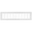 4" x 20" (Wall Opening Size) White Floor Return Air Grille (265 Series)
