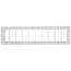 4" x 20" (Wall Opening Size) White Floor Return Air Grille (265 Series)